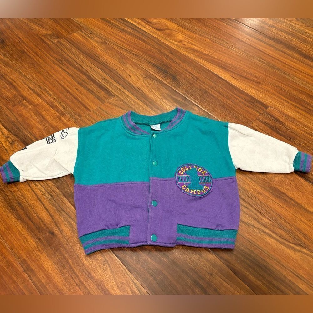 Kids Vintage College Varsity Jacket